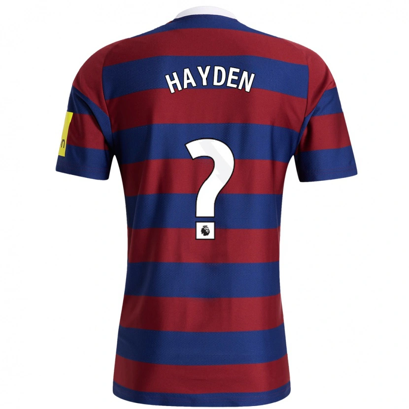 Danxen Kid Isaac Hayden #0 Burgundy Navy Blue Away Jersey 2024/25 T-Shirt