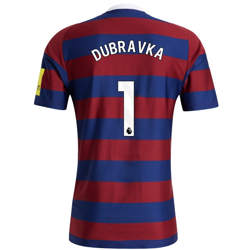 Danxen Kid Martin Dúbravka #1 Burgundy Navy Blue Away Jersey 2024/25 T-Shirt