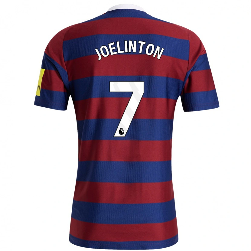 Danxen Kid Joelinton #7 Burgundy Navy Blue Away Jersey 2024/25 T-Shirt