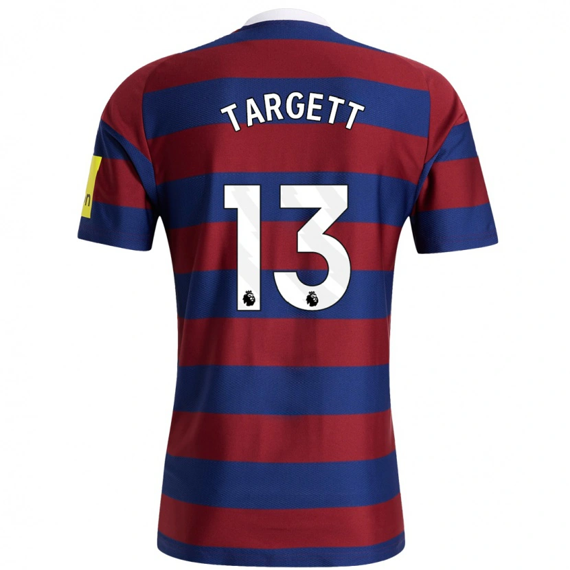 Danxen Kid Matt Targett #13 Burgundy Navy Blue Away Jersey 2024/25 T-Shirt