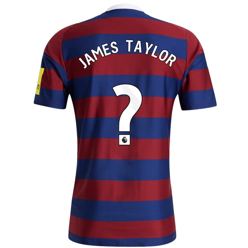 Danxen Kid James Taylor #0 Burgundy Navy Blue Away Jersey 2024/25 T-Shirt