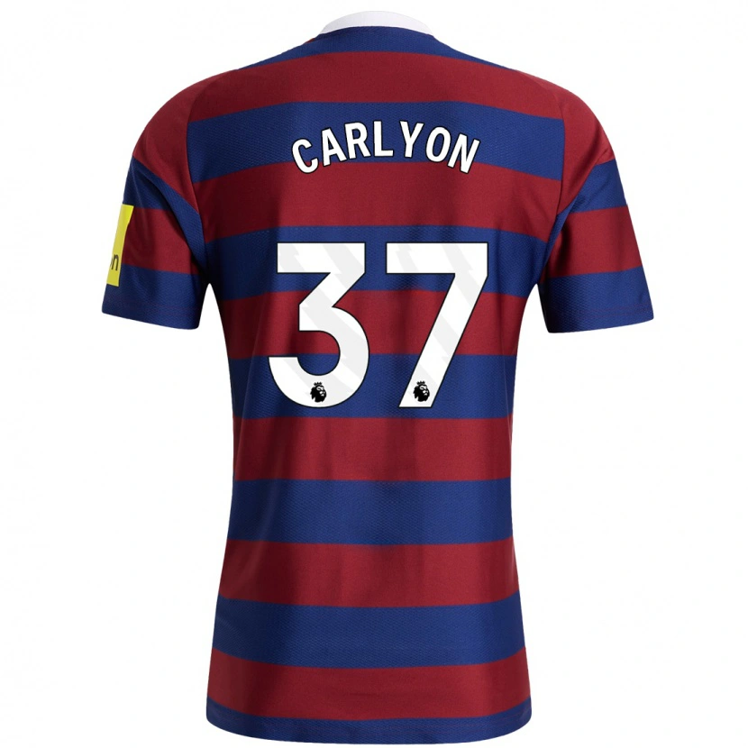 Danxen Kid Nathan Carlyon #37 Burgundy Navy Blue Away Jersey 2024/25 T-Shirt