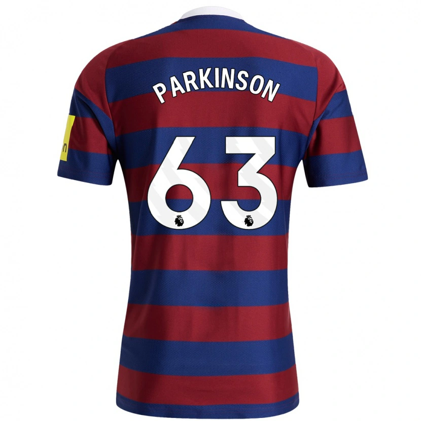 Danxen Kid Ben Parkinson #63 Burgundy Navy Blue Away Jersey 2024/25 T-Shirt