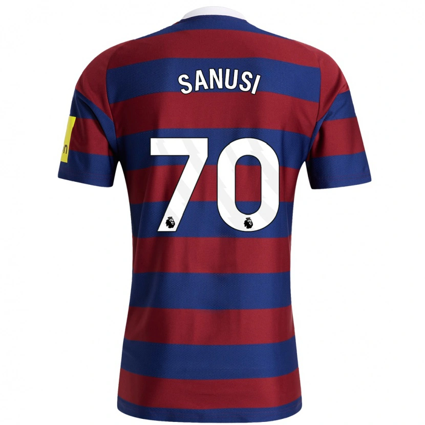 Danxen Kid Trevan Sanusi #70 Burgundy Navy Blue Away Jersey 2024/25 T-Shirt