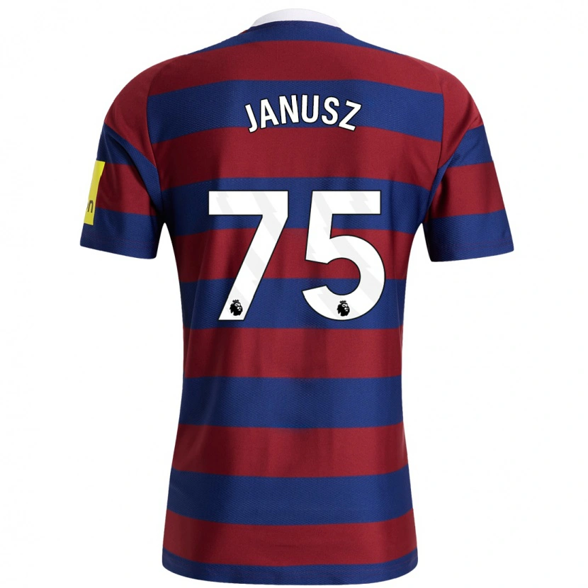 Danxen Kid Adrian Janusz #75 Burgundy Navy Blue Away Jersey 2024/25 T-Shirt