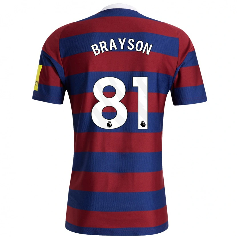 Danxen Kid Joe Brayson #81 Burgundy Navy Blue Away Jersey 2024/25 T-Shirt