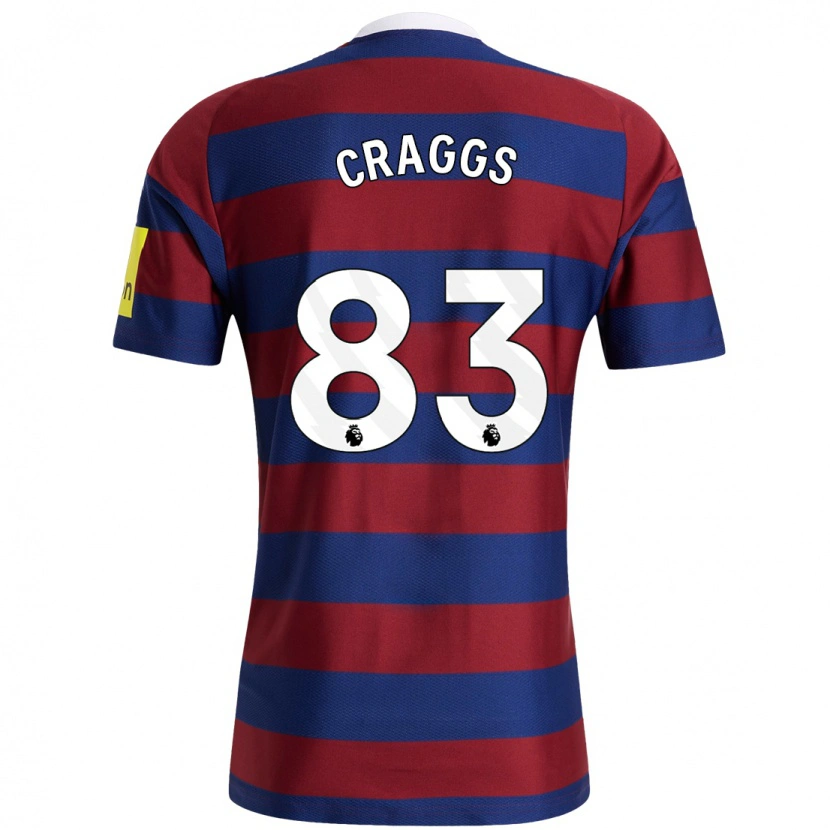 Danxen Kid Luke Craggs #83 Burgundy Navy Blue Away Jersey 2024/25 T-Shirt