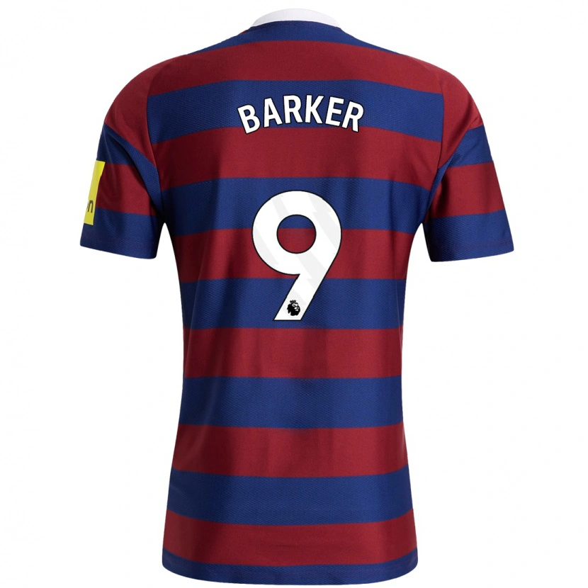 Danxen Kid Katie Barker #9 Burgundy Navy Blue Away Jersey 2024/25 T-Shirt