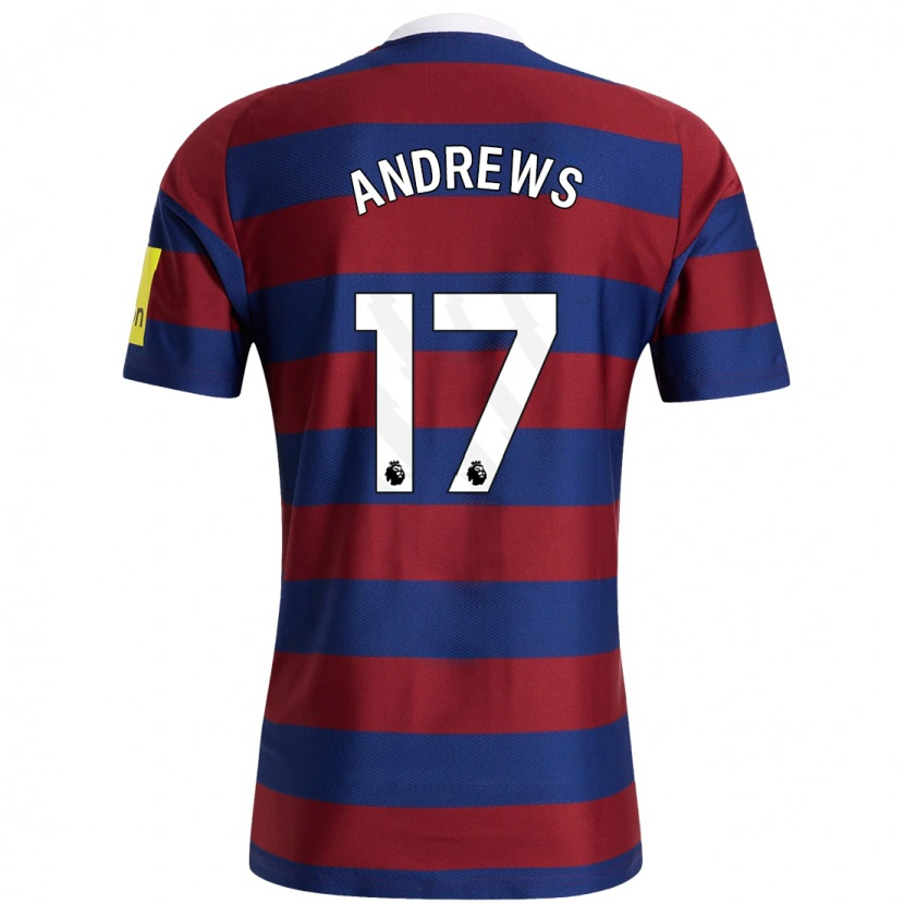 Danxen Kid Amy Andrews #17 Burgundy Navy Blue Away Jersey 2024/25 T-Shirt