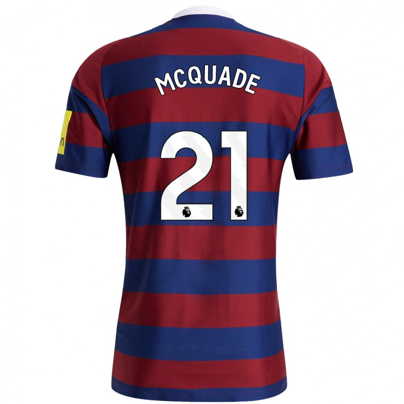 Danxen Kid Jasmine Mcquade #21 Burgundy Navy Blue Away Jersey 2024/25 T-Shirt