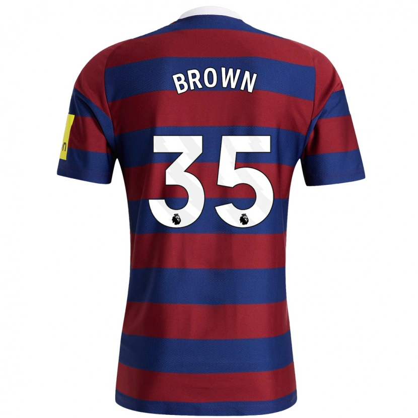 Danxen Kid Will Brown #35 Burgundy Navy Blue Away Jersey 2024/25 T-Shirt