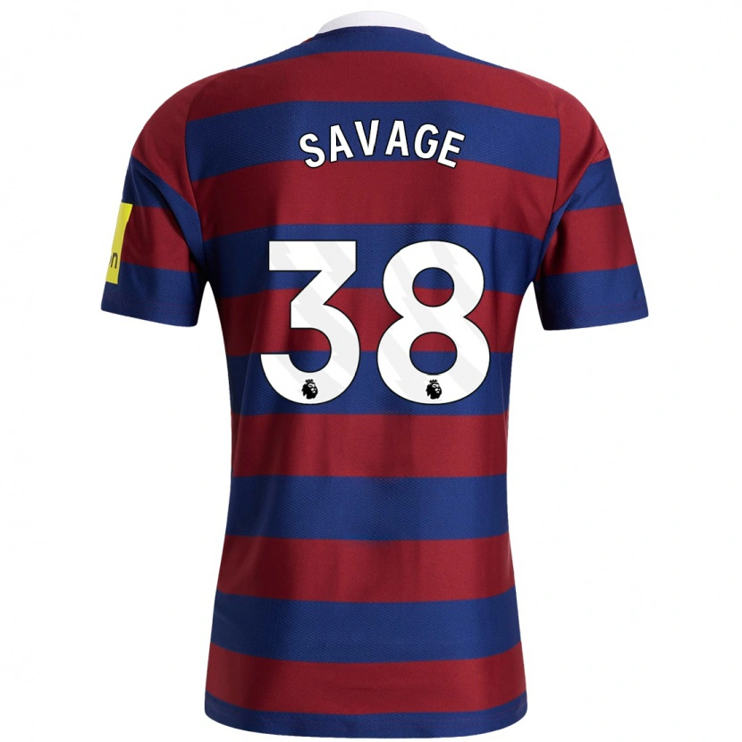 Danxen Kid Remi Savage #38 Burgundy Navy Blue Away Jersey 2024/25 T-Shirt