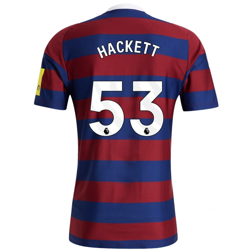 Danxen Kid Jordan Hackett #53 Burgundy Navy Blue Away Jersey 2024/25 T-Shirt