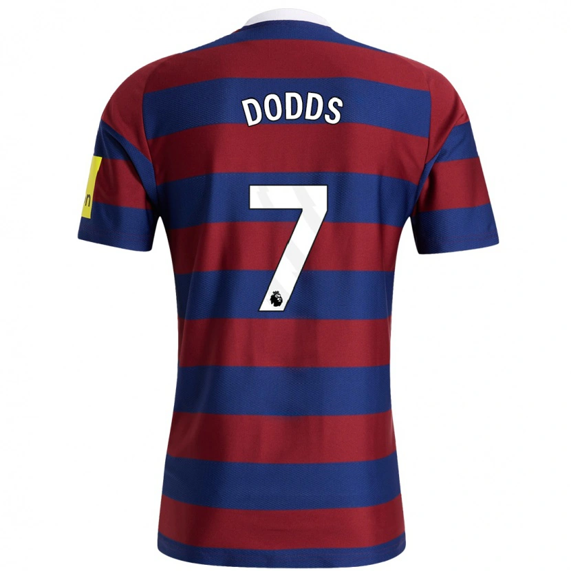 Danxen Kid Tyler Dodds #7 Burgundy Navy Blue Away Jersey 2024/25 T-Shirt