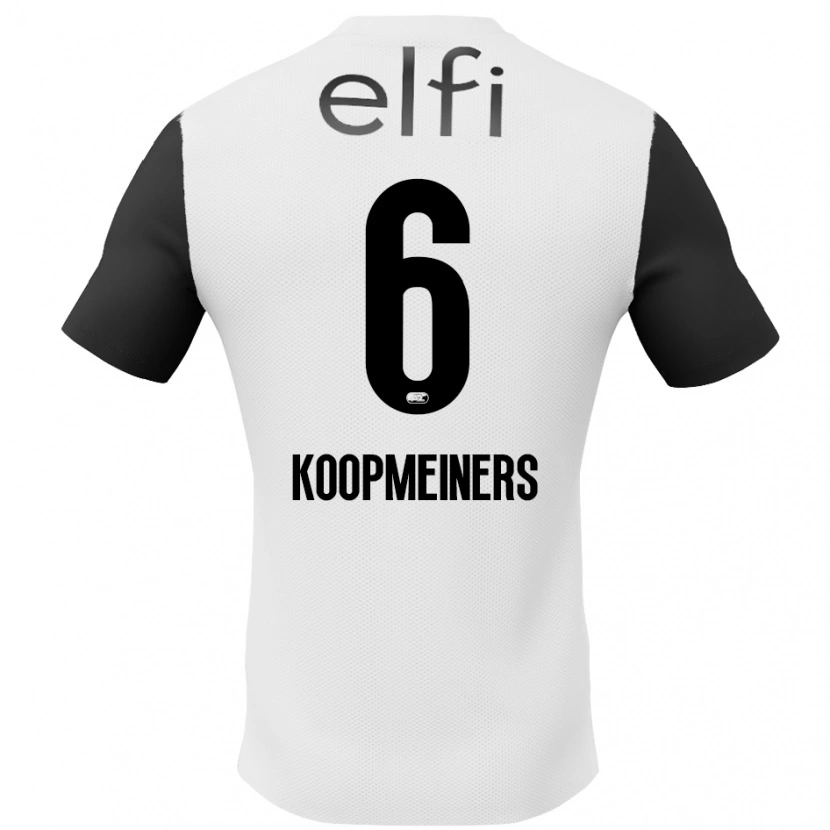 Danxen Kid Peer Koopmeiners #6 White Black Away Jersey 2024/25 T-Shirt