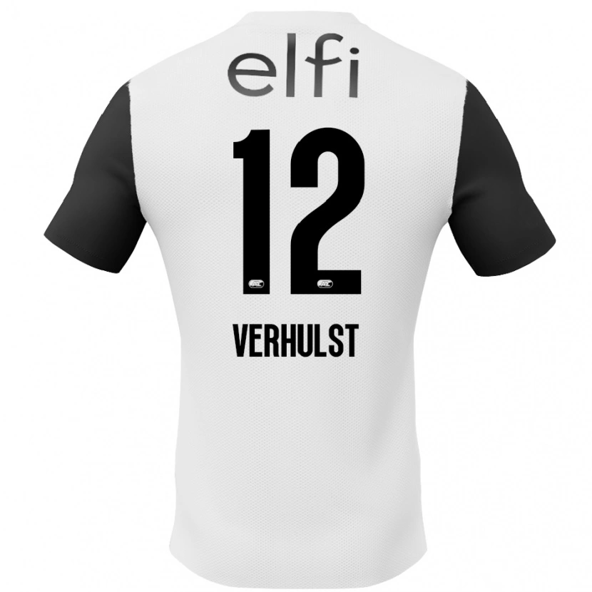 Danxen Kid Hobie Verhulst #12 White Black Away Jersey 2024/25 T-Shirt