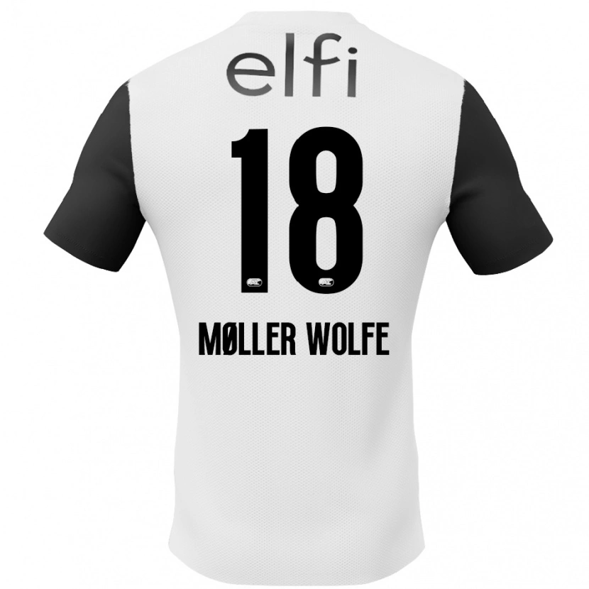 Danxen Kid David Møller Wolfe #18 White Black Away Jersey 2024/25 T-Shirt