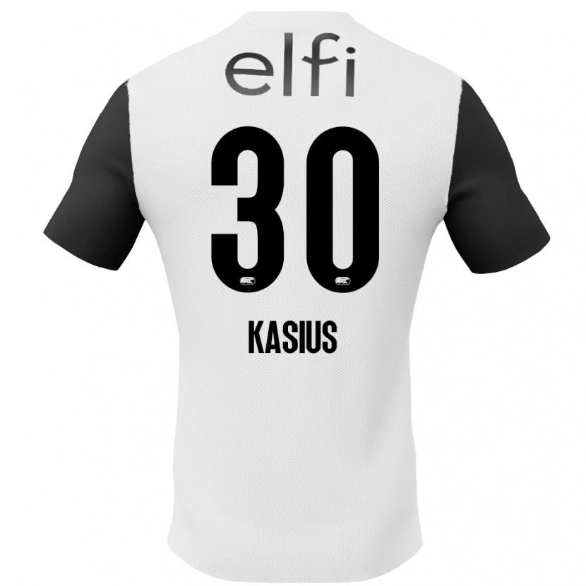 Danxen Kid Denso Kasius #30 White Black Away Jersey 2024/25 T-Shirt