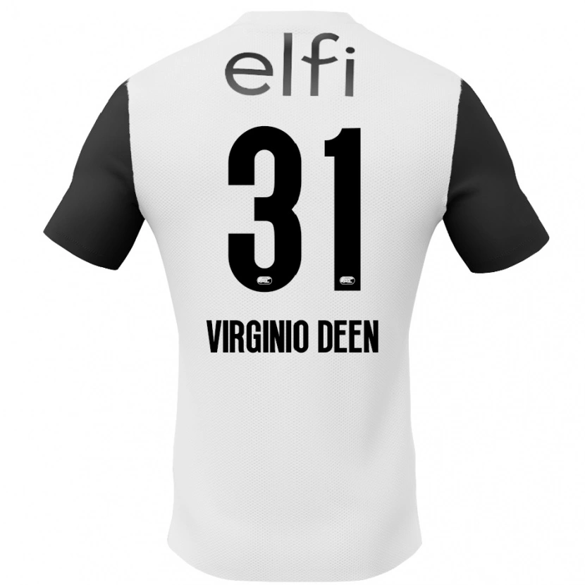 Danxen Kid Daniël Virginio Deen #31 White Black Away Jersey 2024/25 T-Shirt