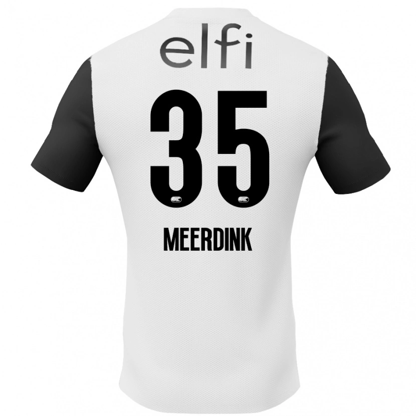 Danxen Kid Mexx Meerdink #35 White Black Away Jersey 2024/25 T-Shirt