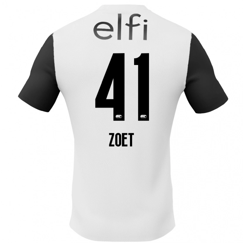 Danxen Kid Jeroen Zoet #41 White Black Away Jersey 2024/25 T-Shirt