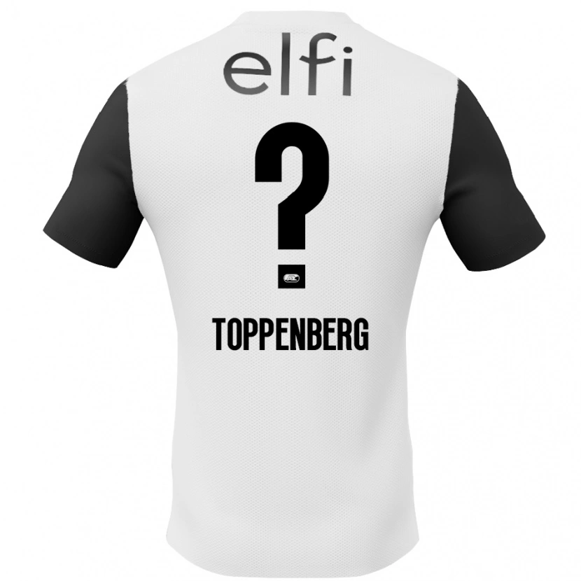 Danxen Kid Kevin Toppenberg #0 White Black Away Jersey 2024/25 T-Shirt