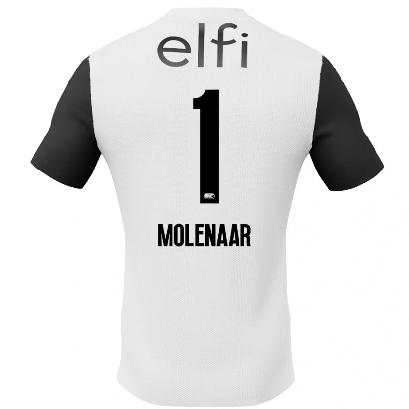 Danxen Kid Finn Molenaar #1 White Black Away Jersey 2024/25 T-Shirt