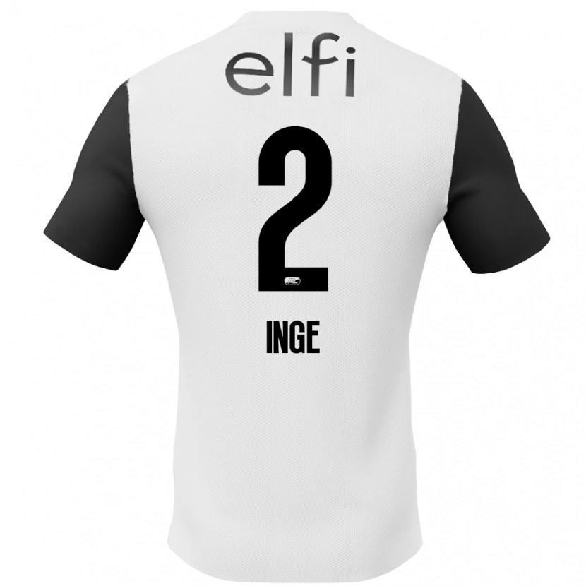 Danxen Kid Kiani Inge #2 White Black Away Jersey 2024/25 T-Shirt