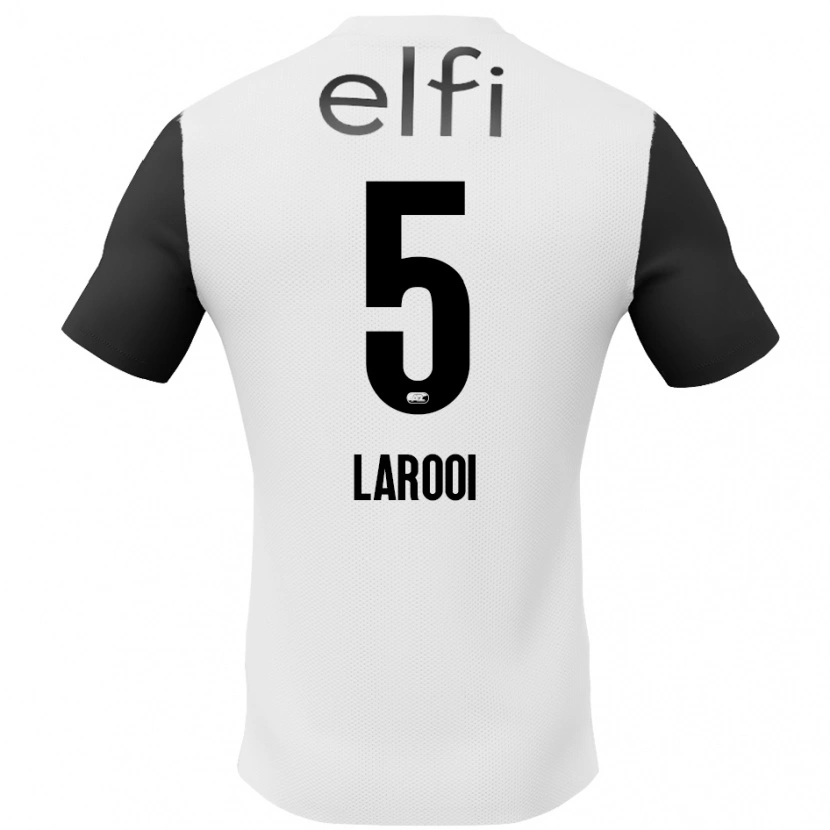 Danxen Kid Finn Larooi #5 White Black Away Jersey 2024/25 T-Shirt