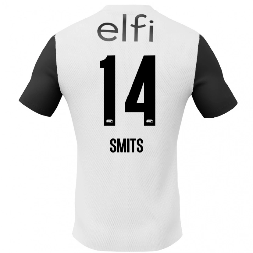 Danxen Kid Anthony Smits #14 White Black Away Jersey 2024/25 T-Shirt