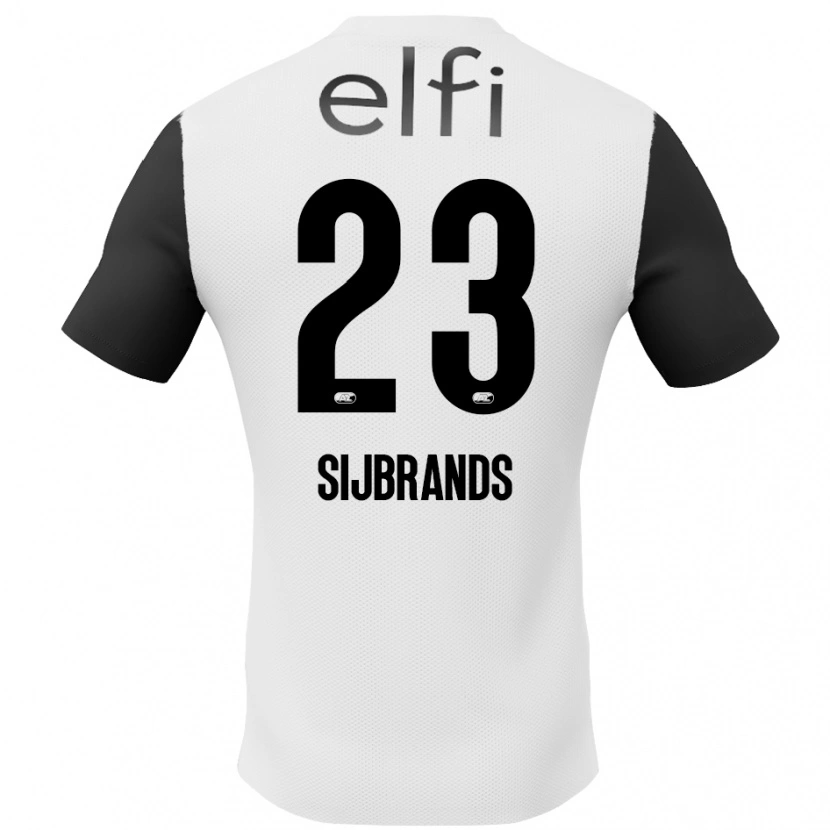 Danxen Kid Julian Sijbrands #23 White Black Away Jersey 2024/25 T-Shirt