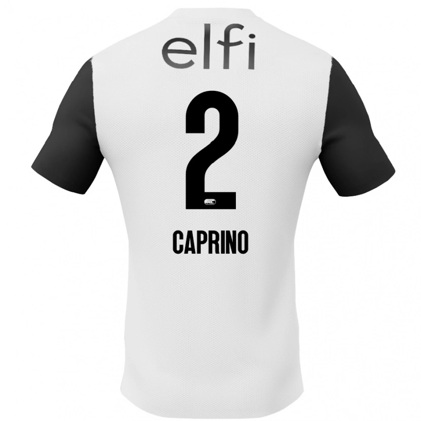 Danxen Kid Ginia Caprino #2 White Black Away Jersey 2024/25 T-Shirt