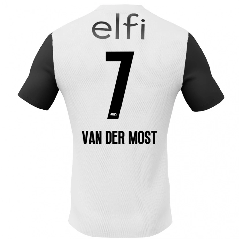 Danxen Kid Veerle Van Der Most #7 White Black Away Jersey 2024/25 T-Shirt