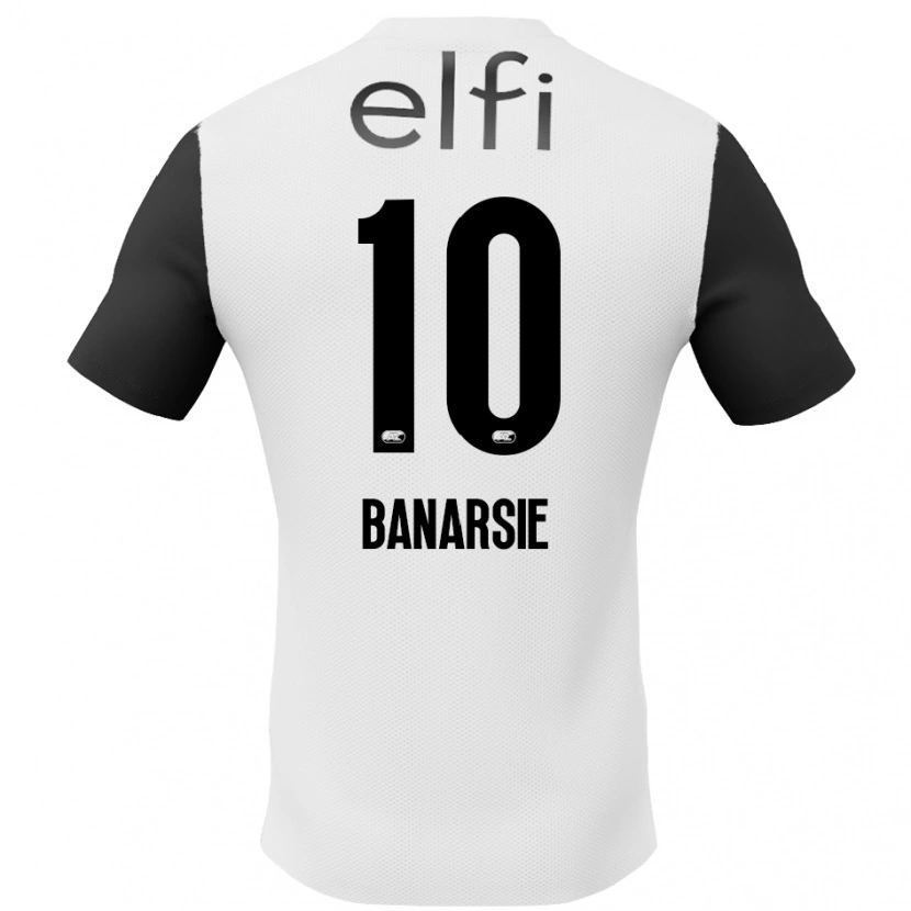 Danxen Kid Amy Banarsie #10 White Black Away Jersey 2024/25 T-Shirt