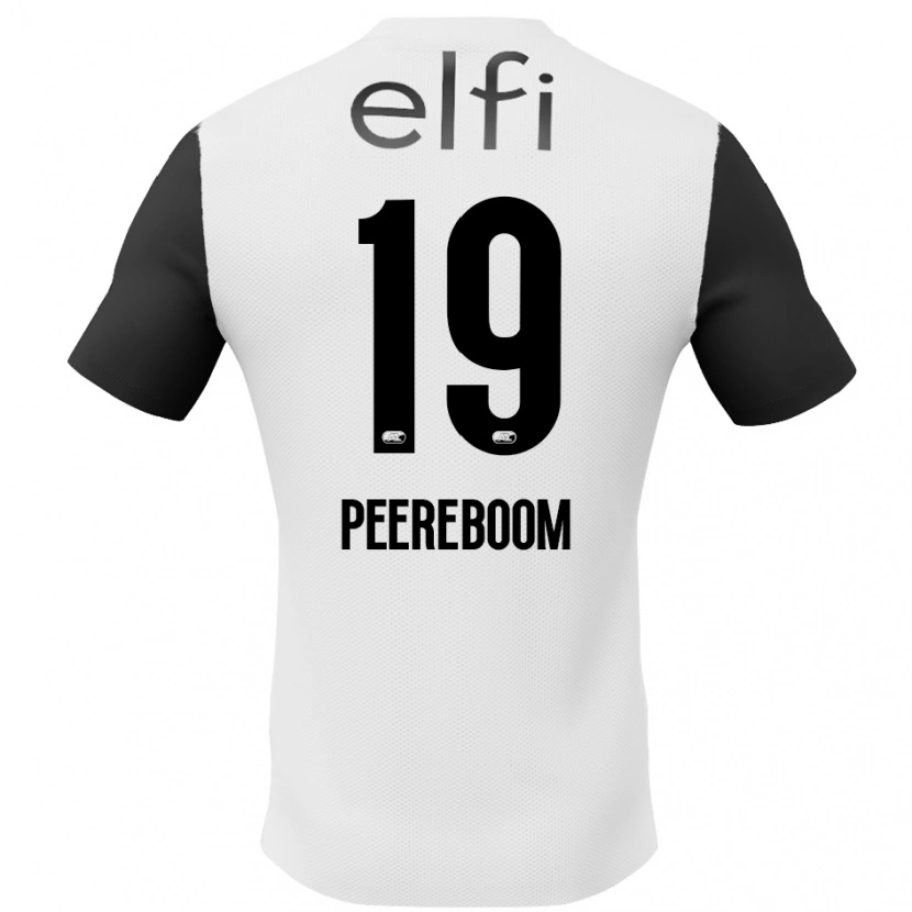 Danxen Kid Sanne Peereboom #19 White Black Away Jersey 2024/25 T-Shirt