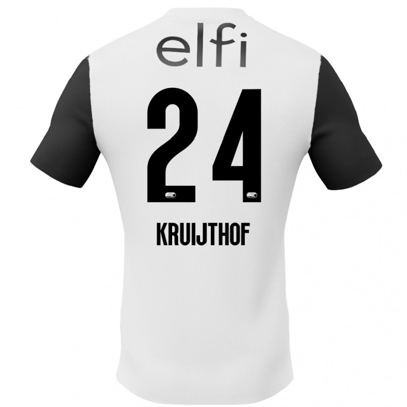 Danxen Kid Annemiek Kruijthof #24 White Black Away Jersey 2024/25 T-Shirt