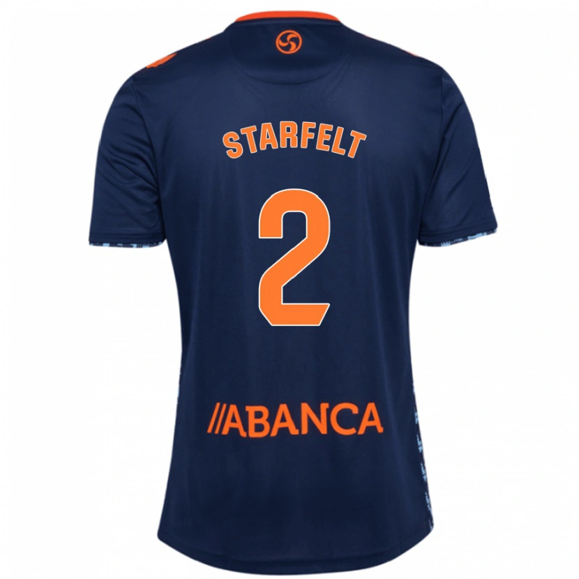 Danxen Kid Carl Starfelt #2 Navy Blue Away Jersey 2024/25 T-Shirt