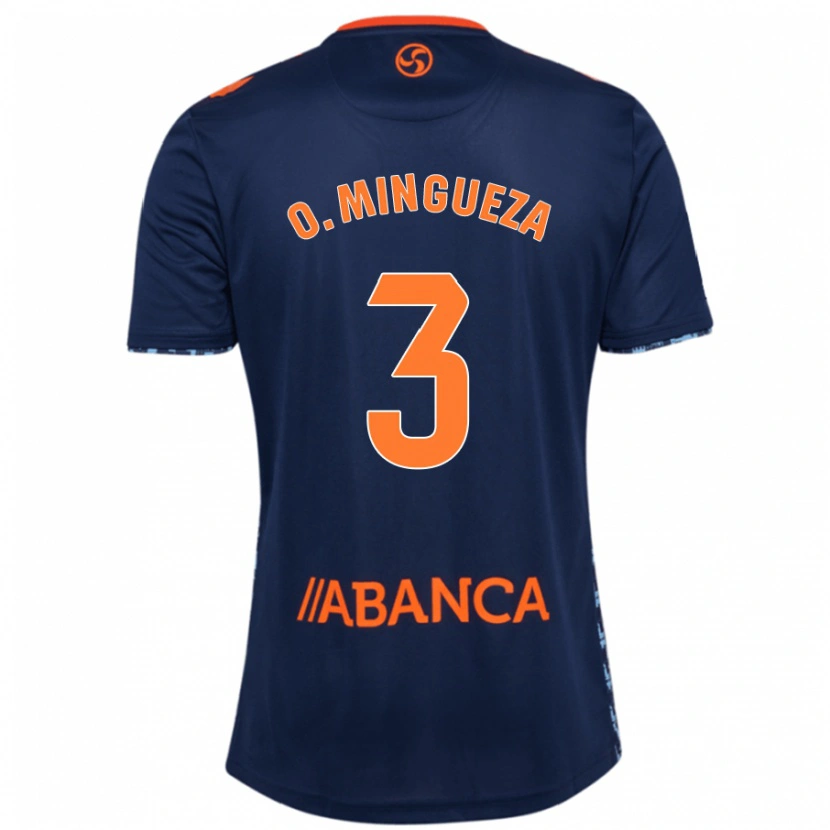 Danxen Kid Óscar Mingueza #3 Navy Blue Away Jersey 2024/25 T-Shirt