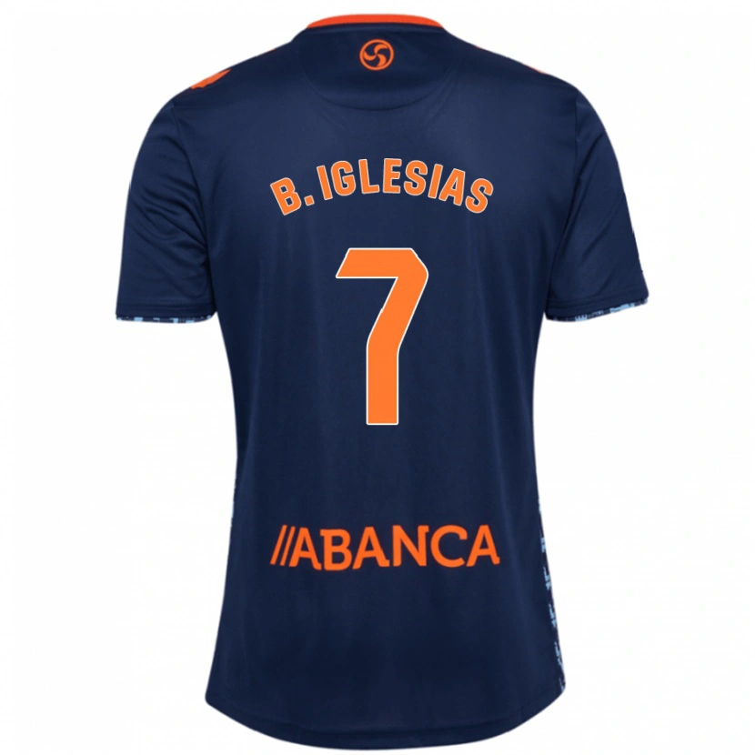 Danxen Kid Borja Iglesias #7 Navy Blue Away Jersey 2024/25 T-Shirt