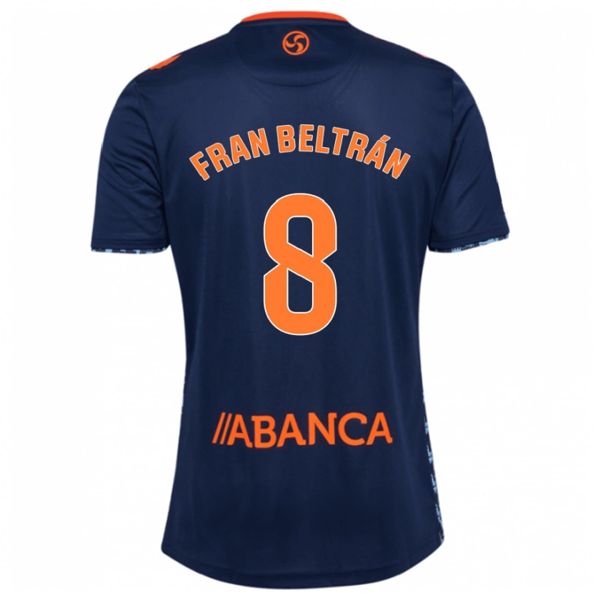 Danxen Kid Fran Beltrán #8 Navy Blue Away Jersey 2024/25 T-Shirt