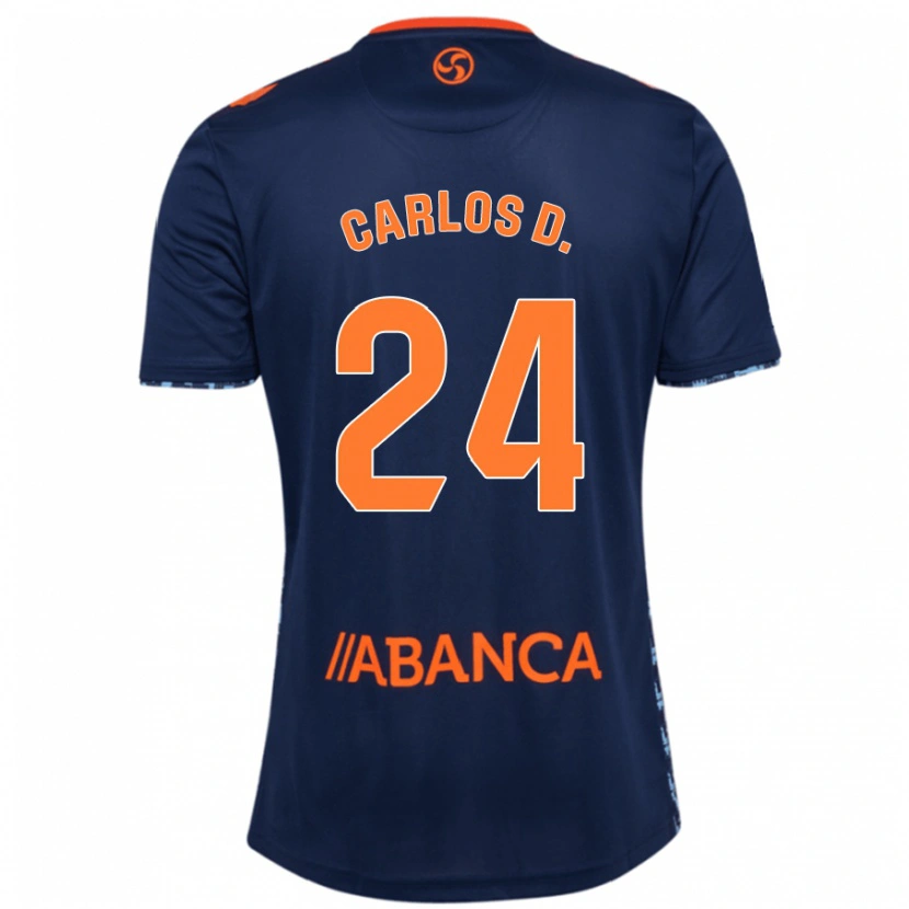 Danxen Kid Carlos Domínguez #24 Navy Blue Away Jersey 2024/25 T-Shirt