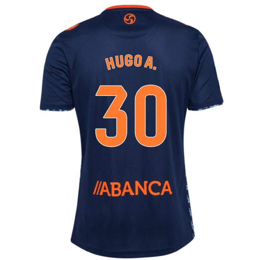 Danxen Kid Hugo Álvarez #30 Navy Blue Away Jersey 2024/25 T-Shirt