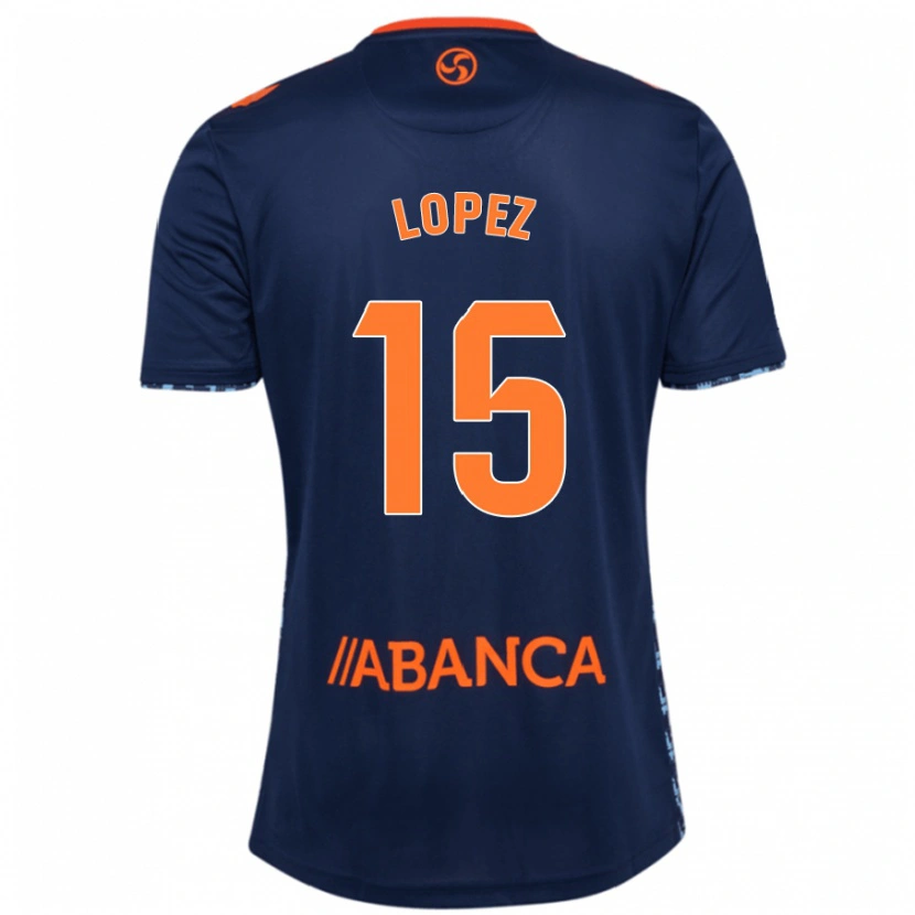 Danxen Kid Fer López #15 Navy Blue Away Jersey 2024/25 T-Shirt