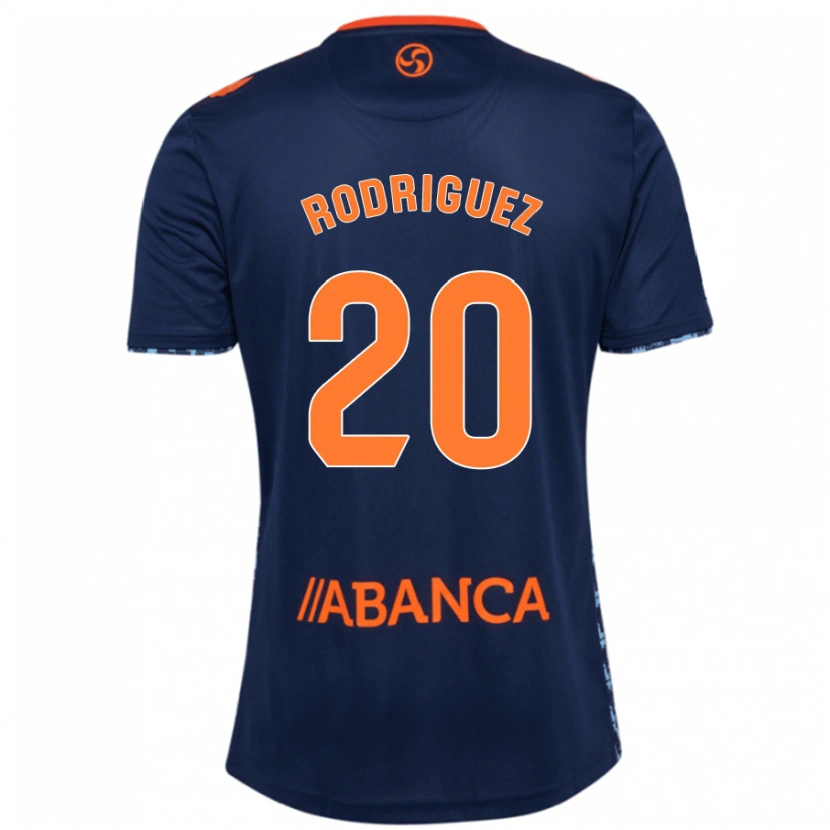 Danxen Kid Javi Rodríguez #20 Navy Blue Away Jersey 2024/25 T-Shirt