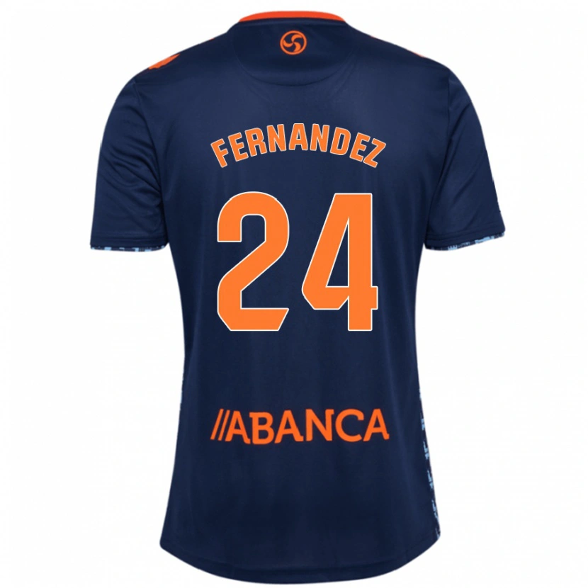 Danxen Kid César Fernández #24 Navy Blue Away Jersey 2024/25 T-Shirt