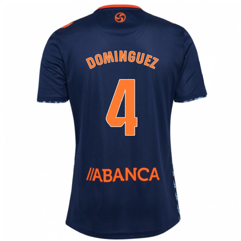 Danxen Kid Javi Domínguez #4 Navy Blue Away Jersey 2024/25 T-Shirt