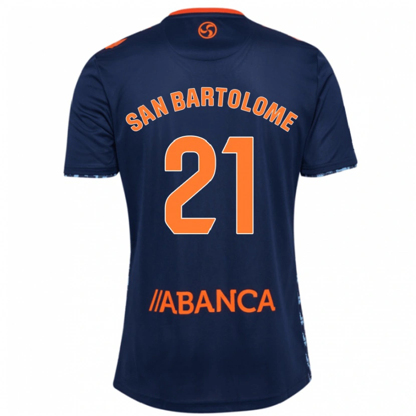 Danxen Kid Víctor San Bartolomé #21 Navy Blue Away Jersey 2024/25 T-Shirt