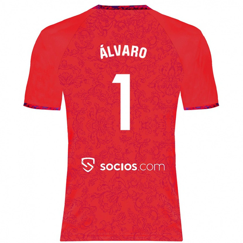 Danxen Kid Álvaro Fernández #1 Red Away Jersey 2024/25 T-Shirt