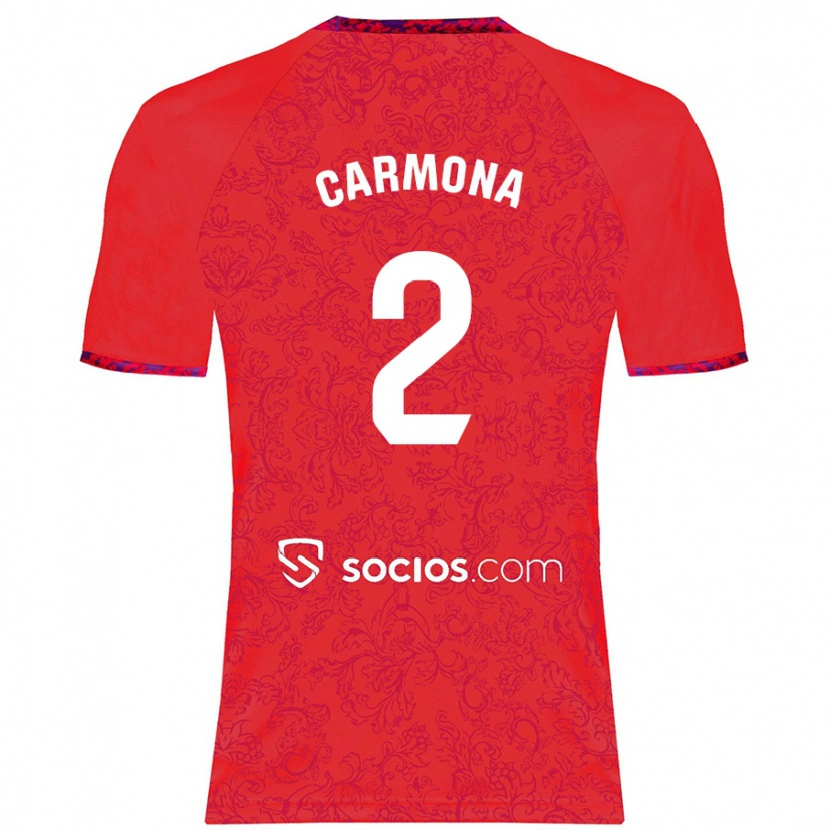 Danxen Kid José Ángel Carmona #2 Red Away Jersey 2024/25 T-Shirt