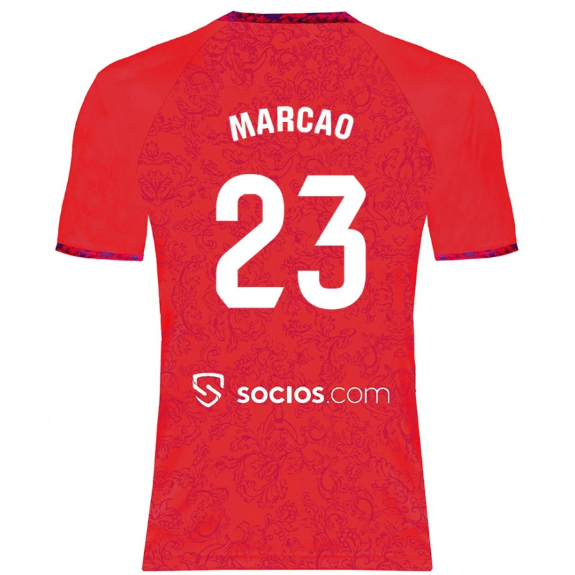 Danxen Kid Marcão #23 Red Away Jersey 2024/25 T-Shirt